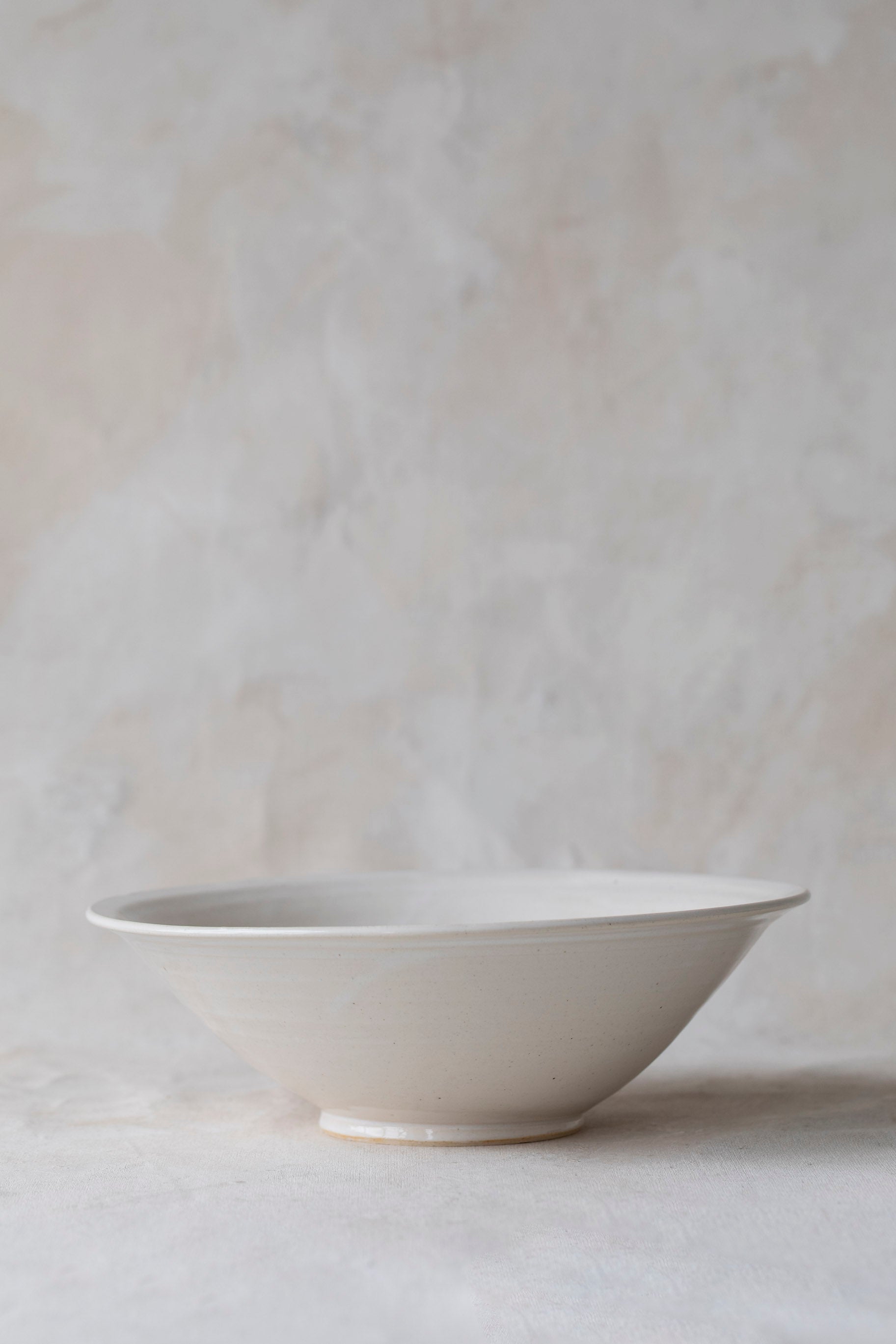 Large Flared Bowl in White