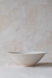 Large Flared Bowl in White