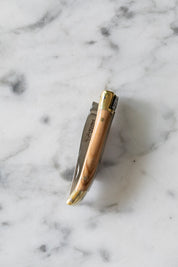 Laguiole en Aubrac 3" Folding Knife in Olivewood