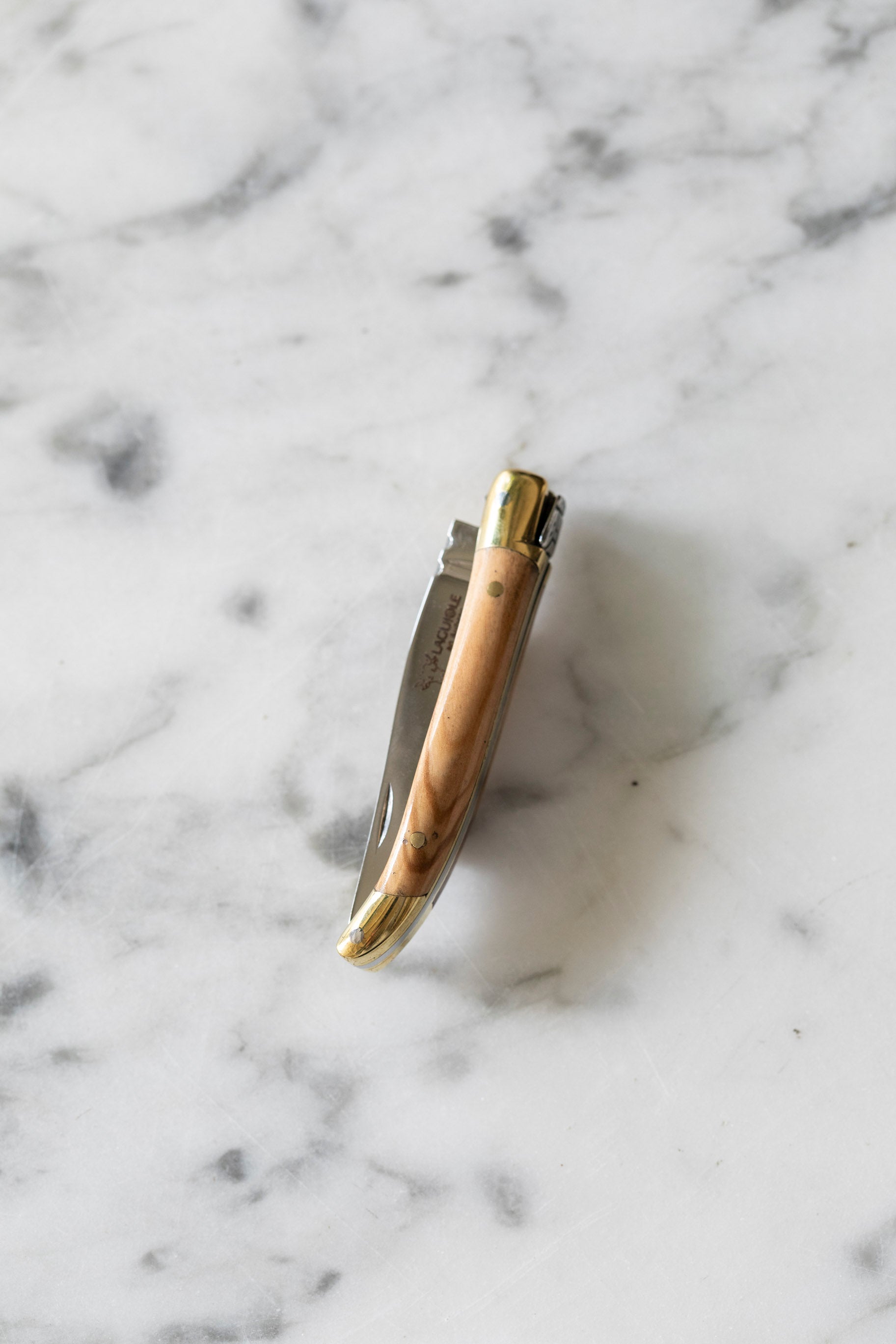 Laguiole en Aubrac 3" Folding Knife in Olivewood