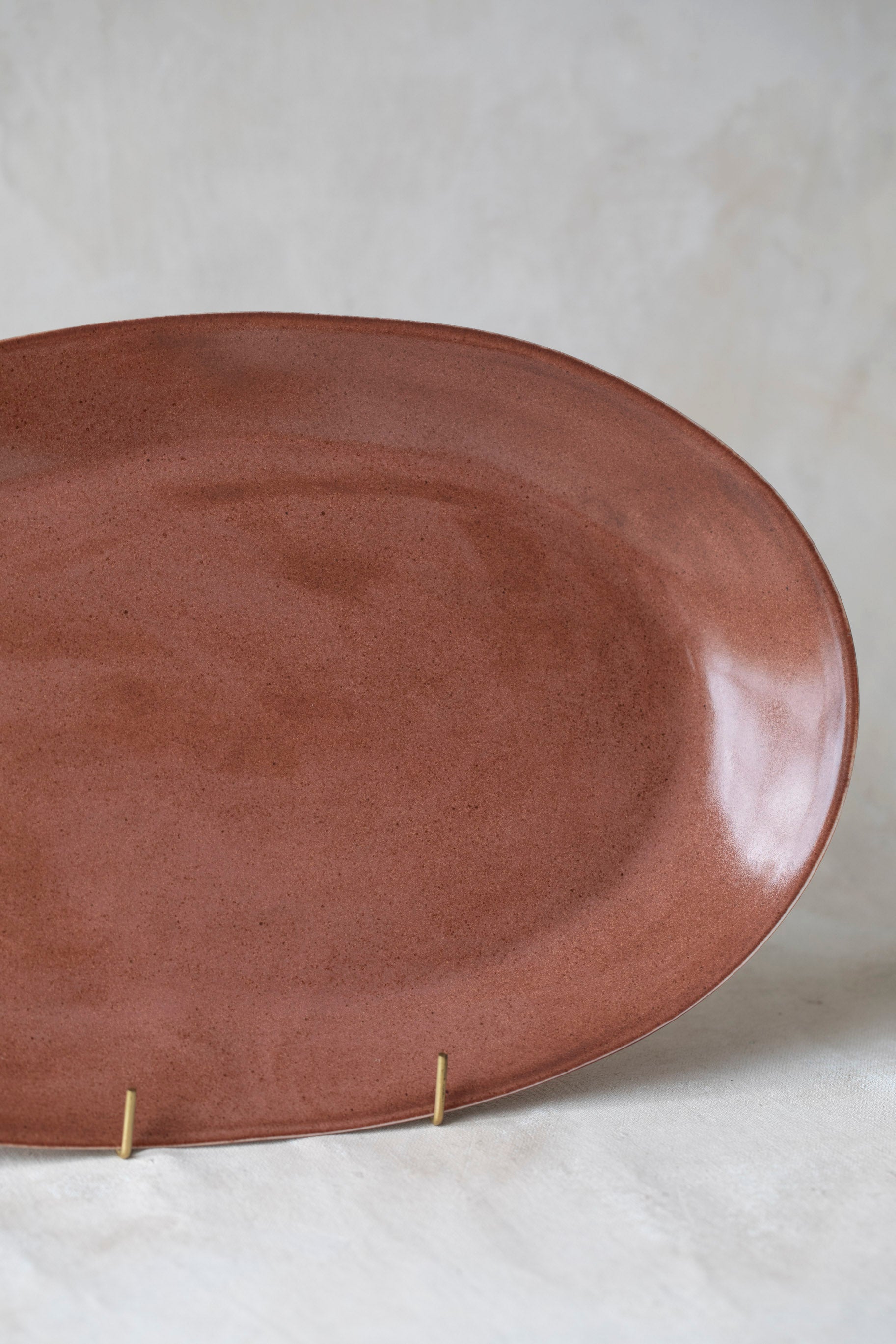 Large Oval Platter in Shino