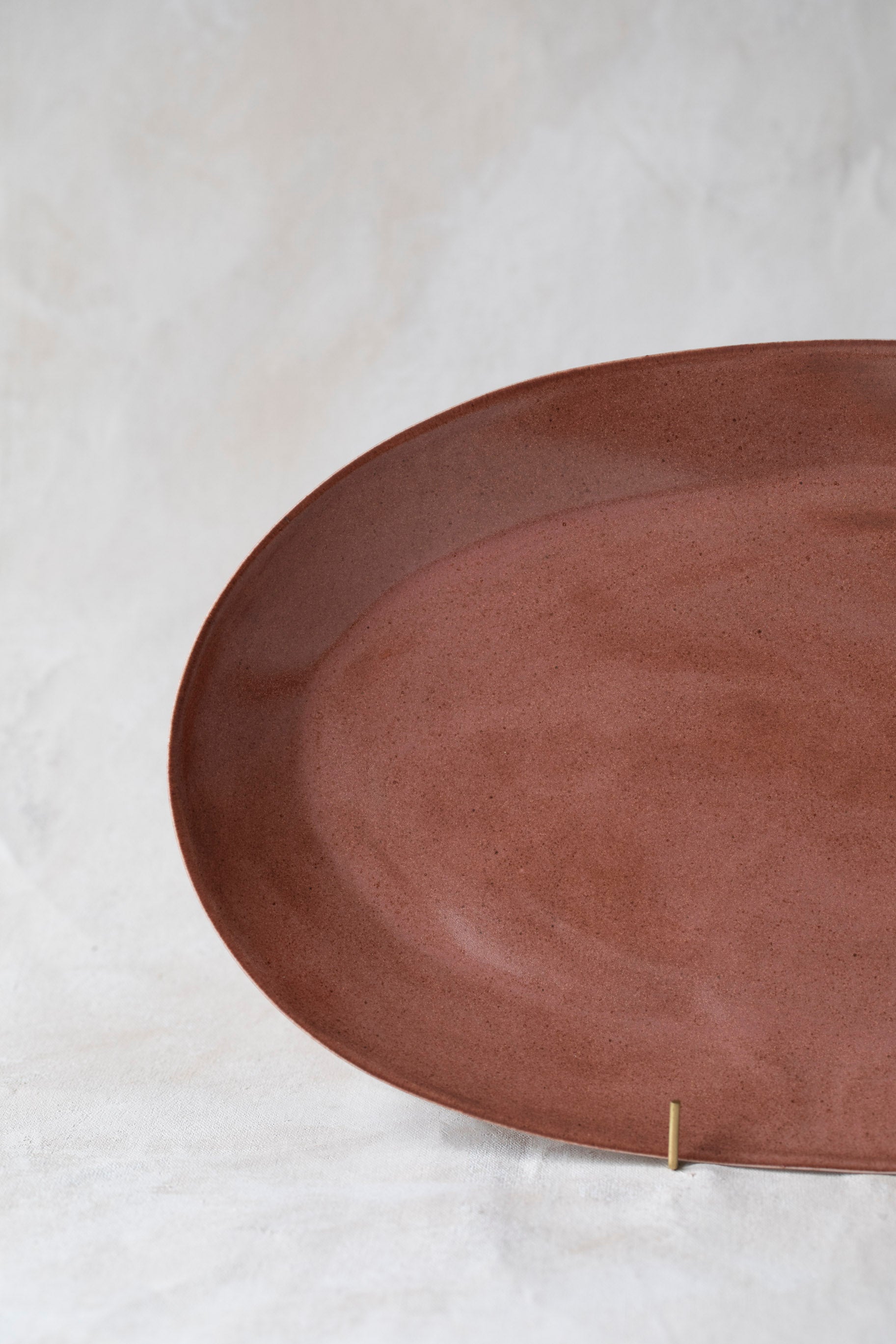 Large Oval Platter in Shino