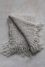 Cable Linen Throw