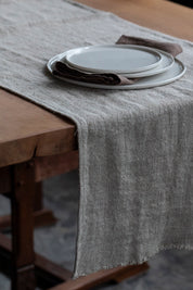 Old Linen Chambray Table Runner