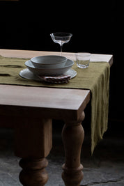 Old Linen Chambray Table Runner