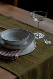 Old Linen Chambray Table Runner