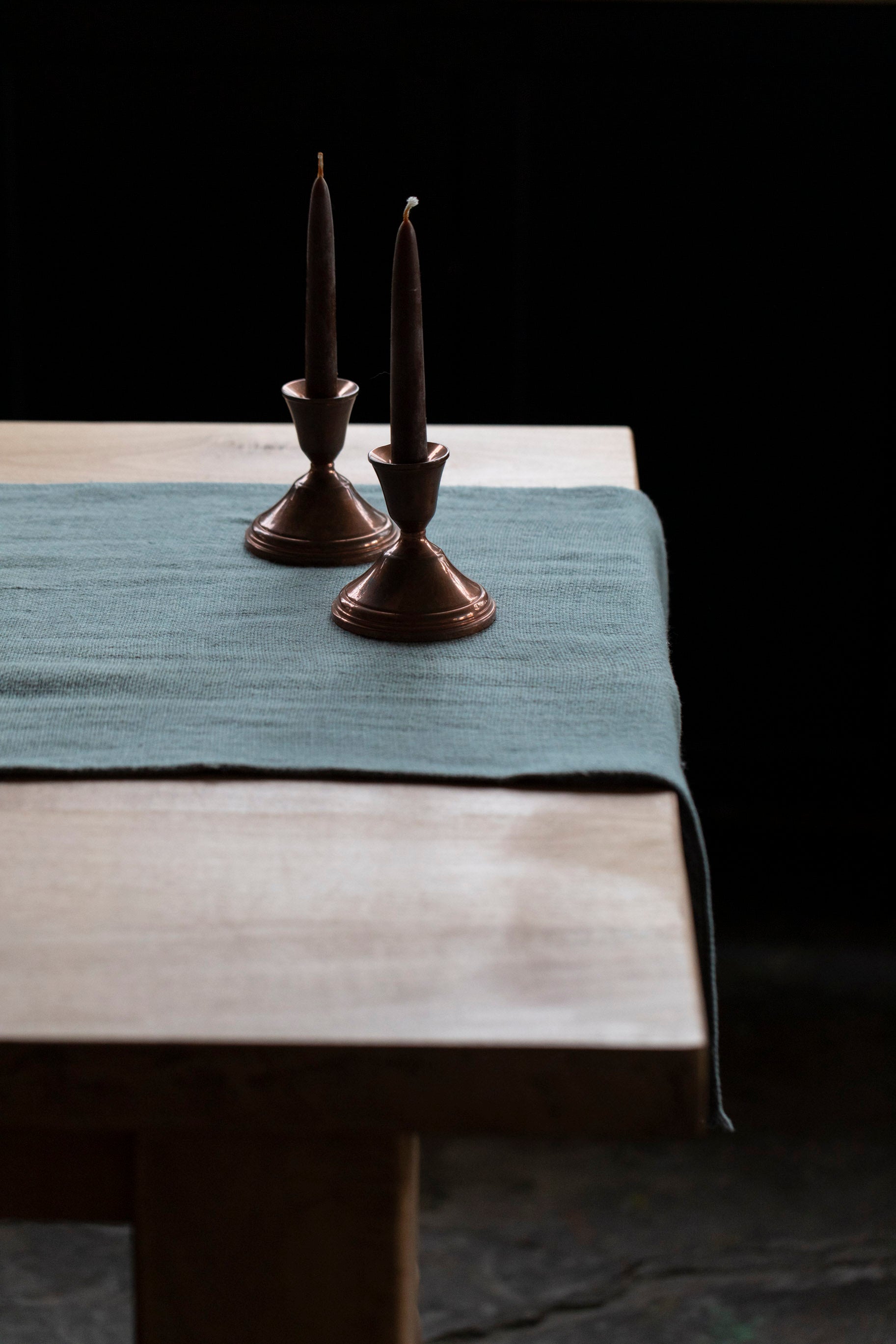 Old Linen Chambray Table Runner