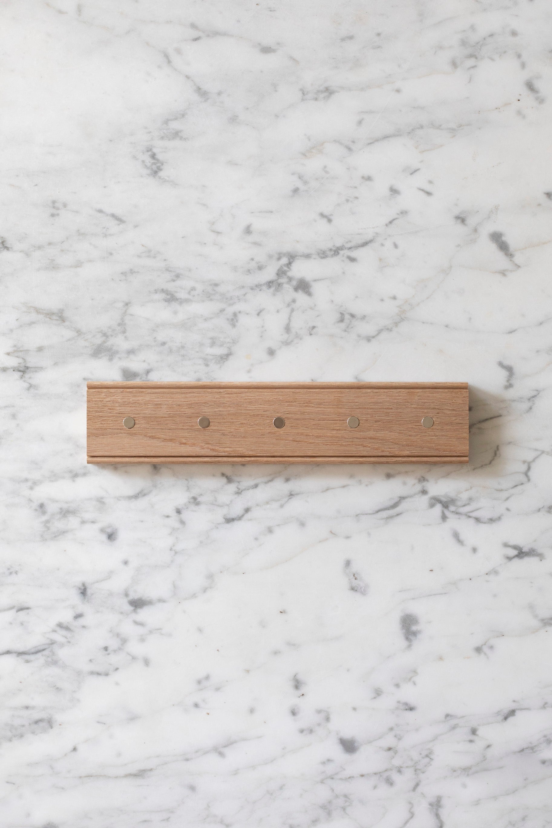 Magnetic Oak Knife Rack