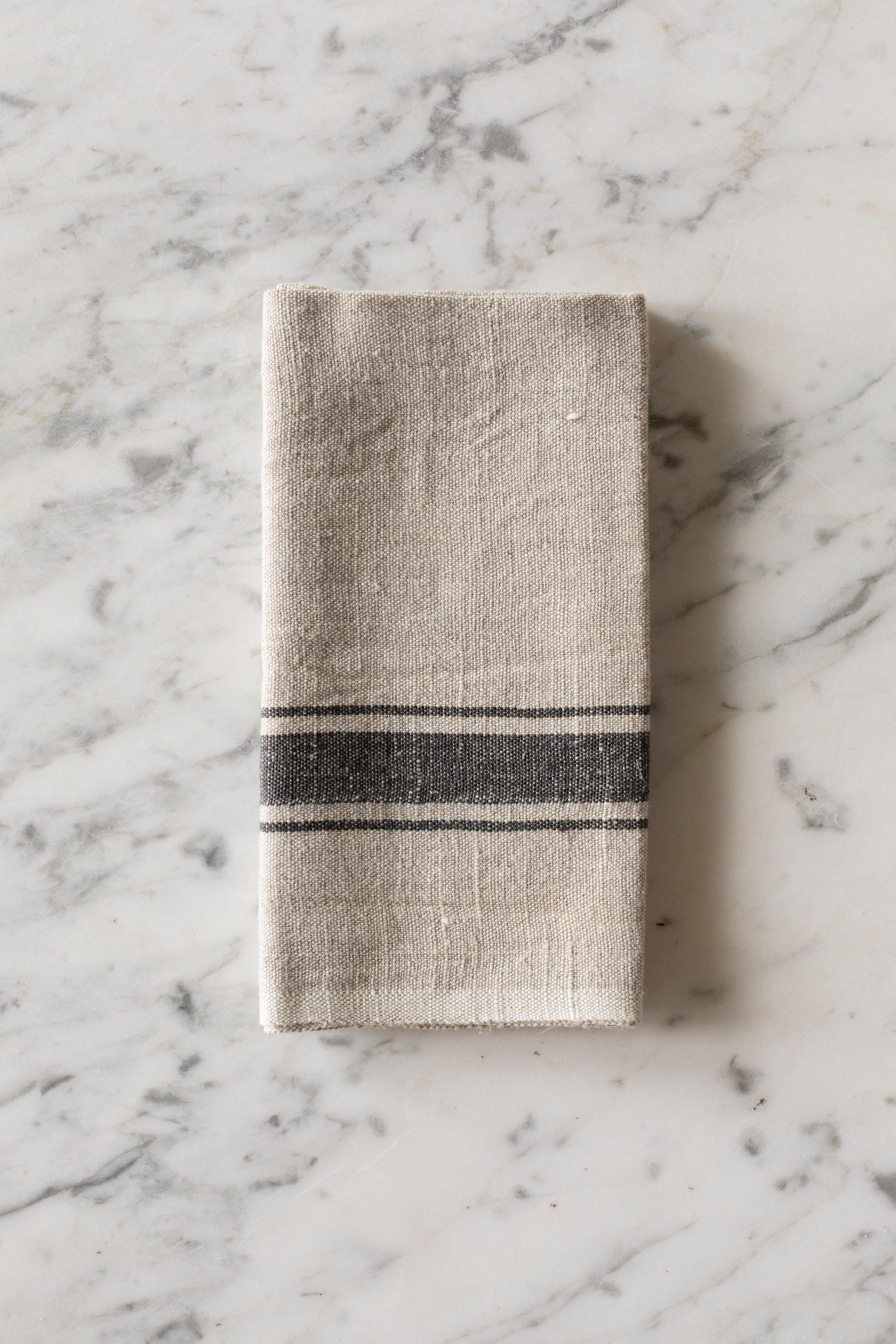 Marseille Tea Towel in Black/Natural