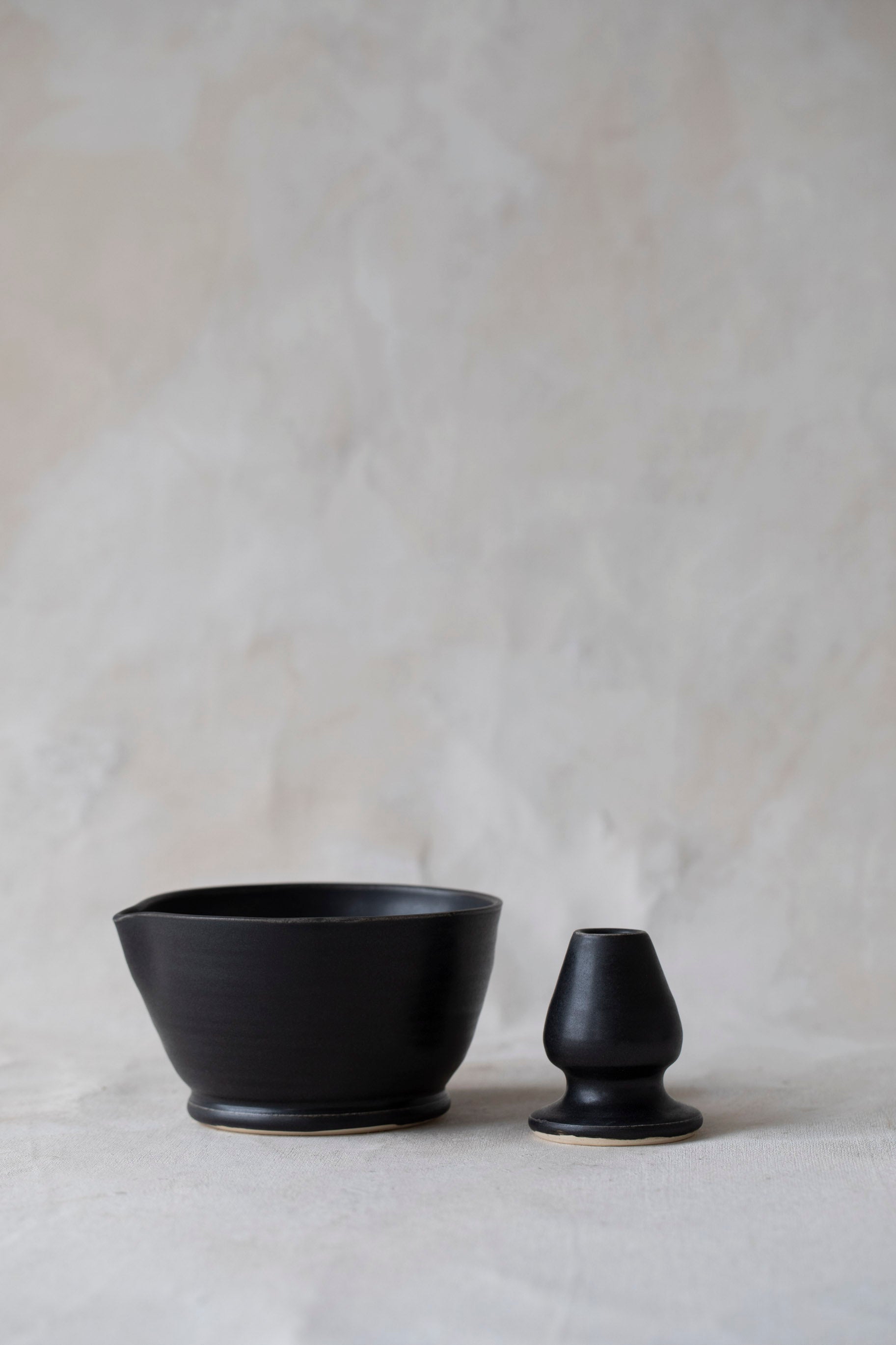 Stoneware Matcha Set in Black