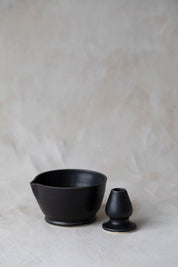 Stoneware Matcha Set in Black