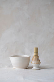 Stoneware Matcha Set in White
