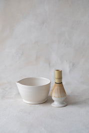 Stoneware Matcha Set in White