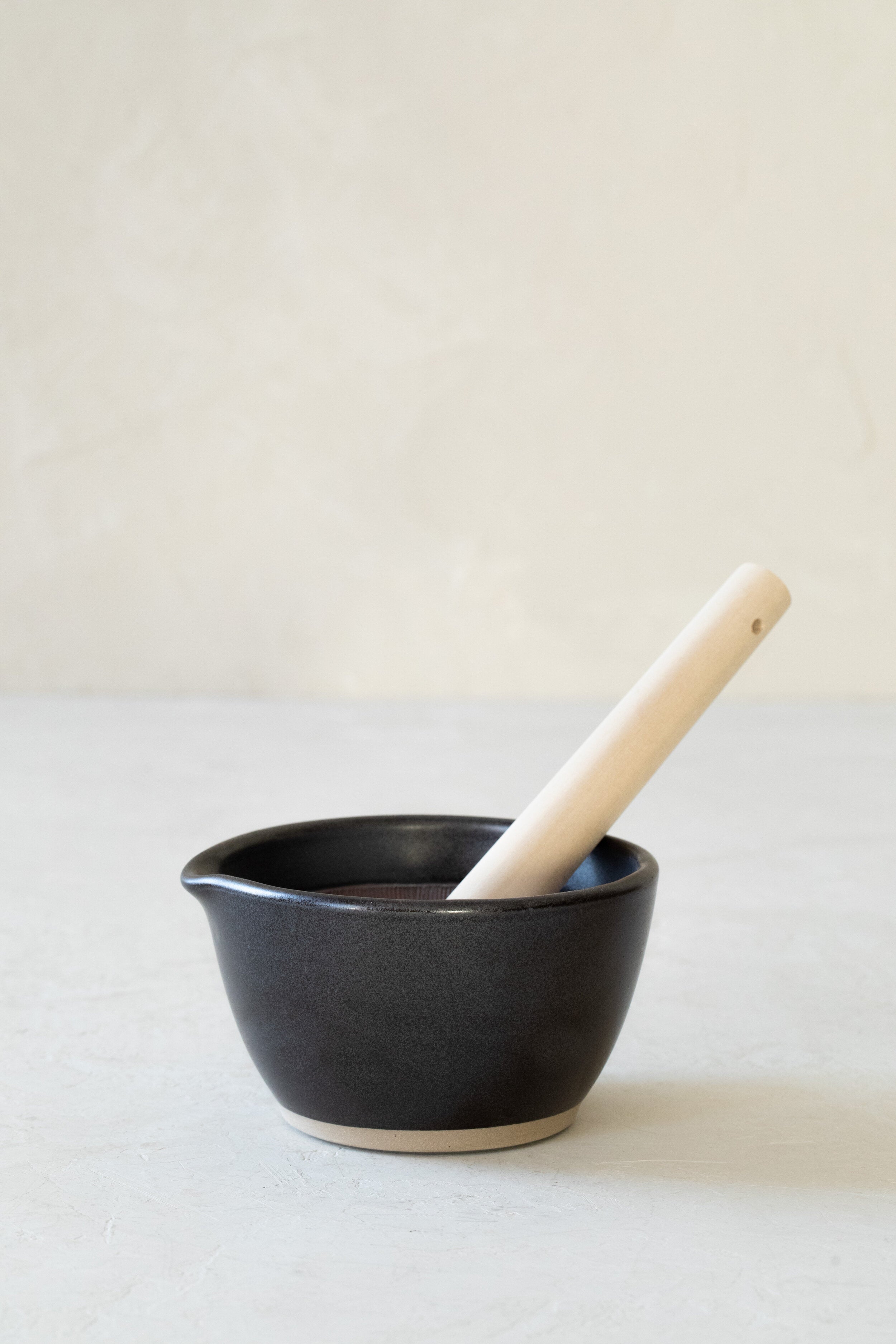 Black Japanese Mortar and Pestle - Thumbnail 3