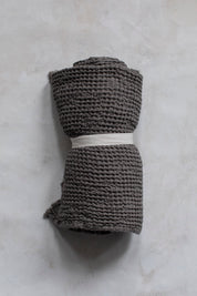 Woven Cotton Linen Towel - Bronze