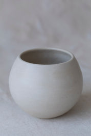 Small Oatmeal Moon Vase