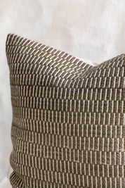 Textured Ombre Melange Pillow Cover in Olive