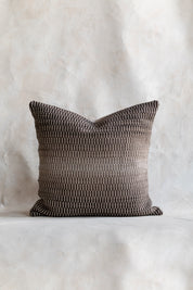 Textured Melange Ombre Pillow Cover in Cacao