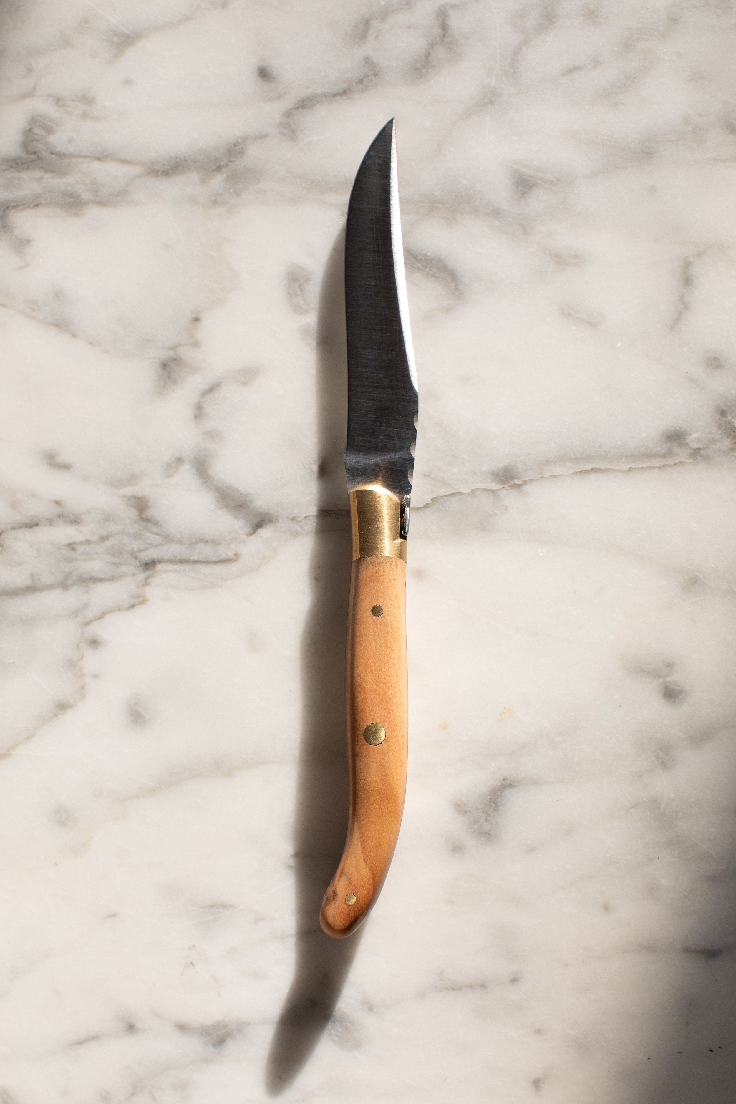 Claude Dozorme Laguiole Olive Wood Knife Set | Hoppe Shoppe