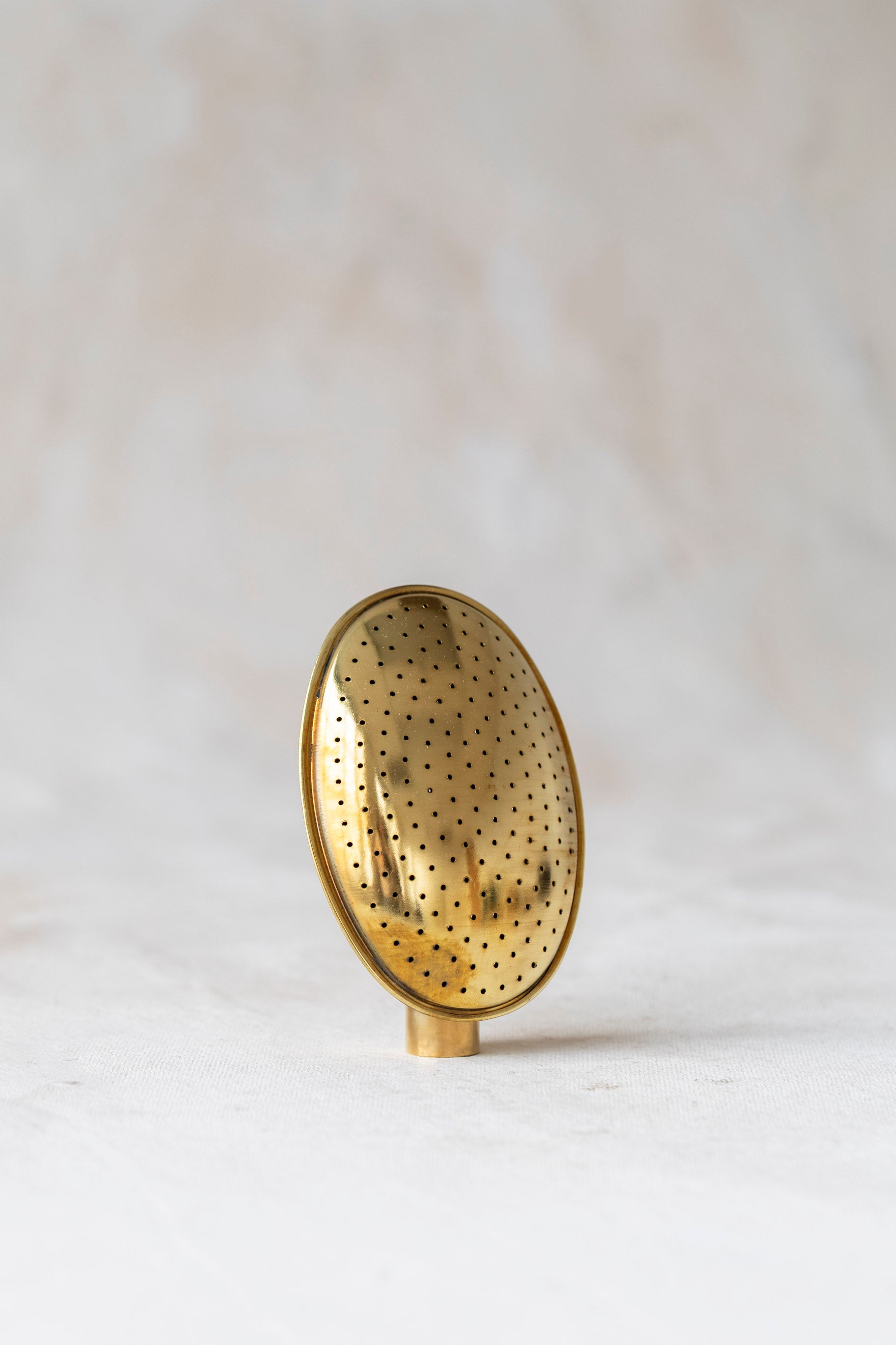 Oval Brass Rose - Coarse Spray