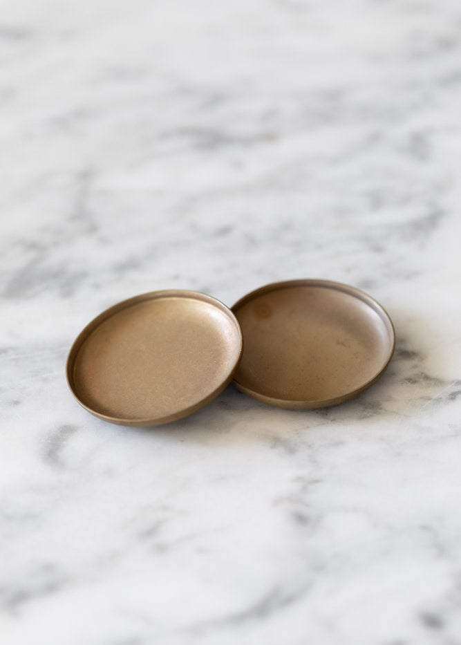 Mini Brass Round Plate