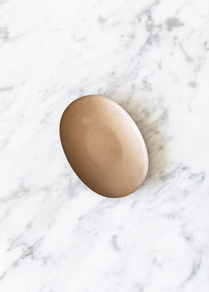 Small Brass Oval Dish