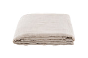 Mixed Veil Linen Throw - Natural Ecru