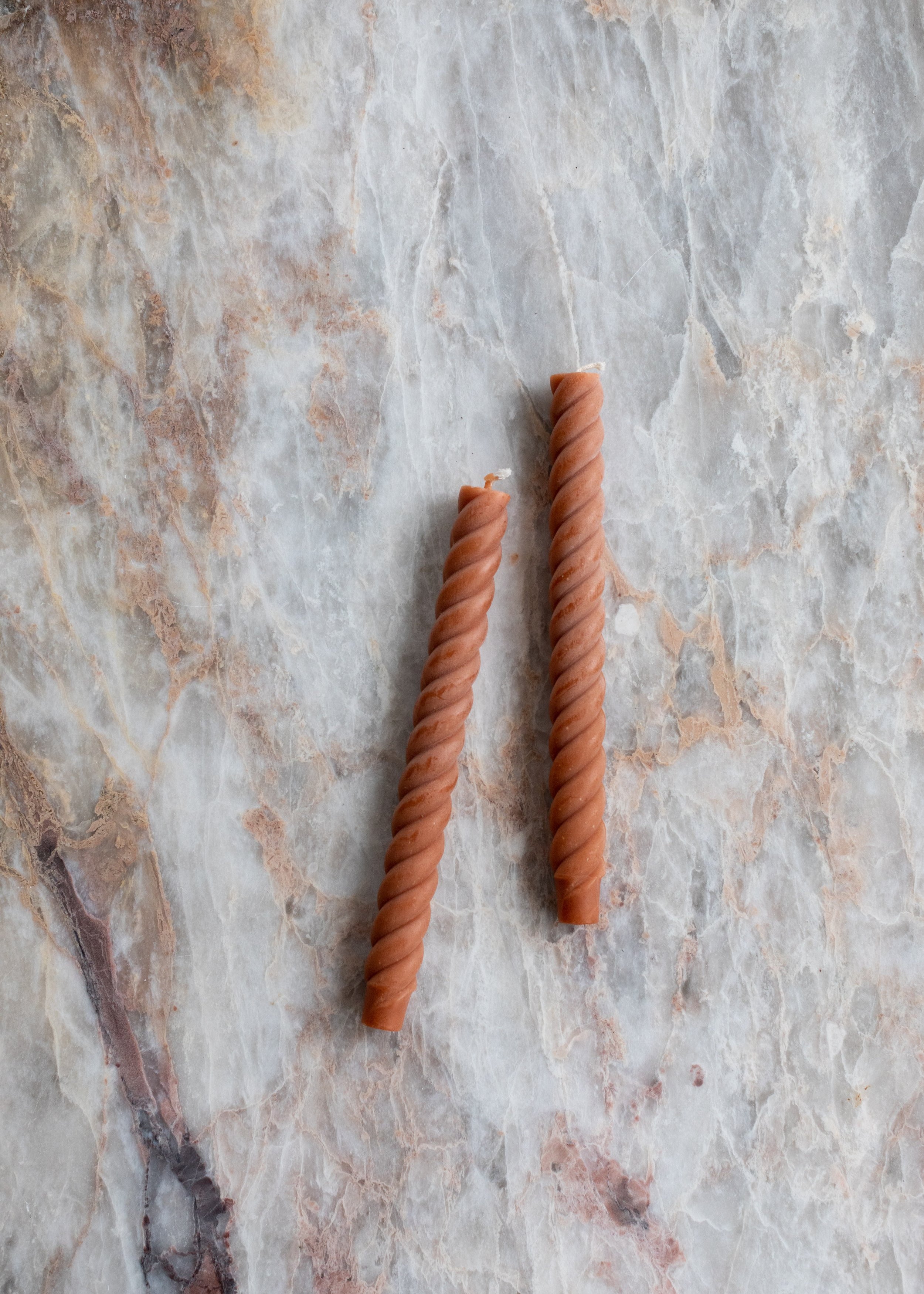 Rope Beeswax Tapers - Multiple Colors