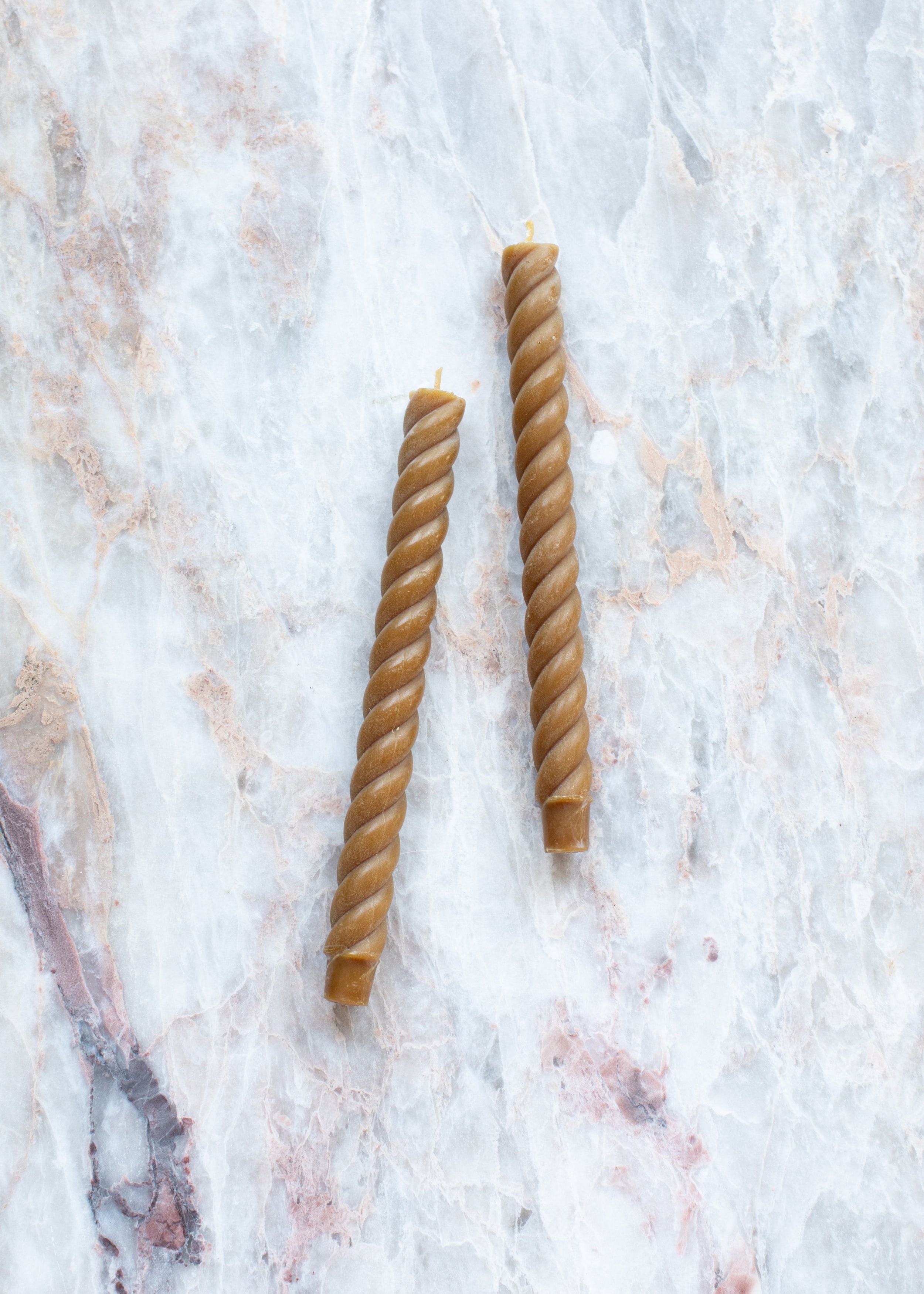 Rope Beeswax Tapers - Multiple Colors