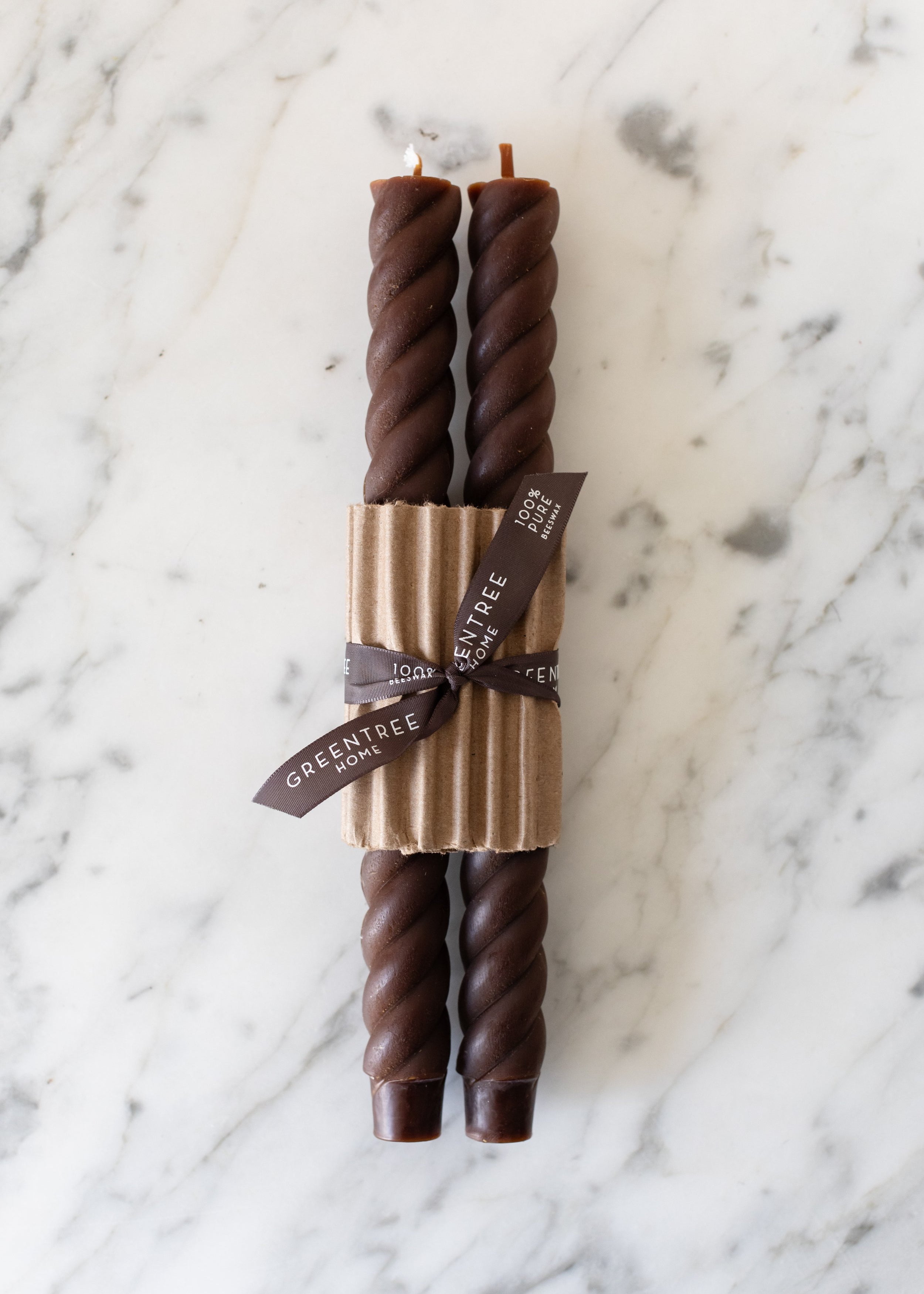 Rope Beeswax Tapers - Multiple Colors