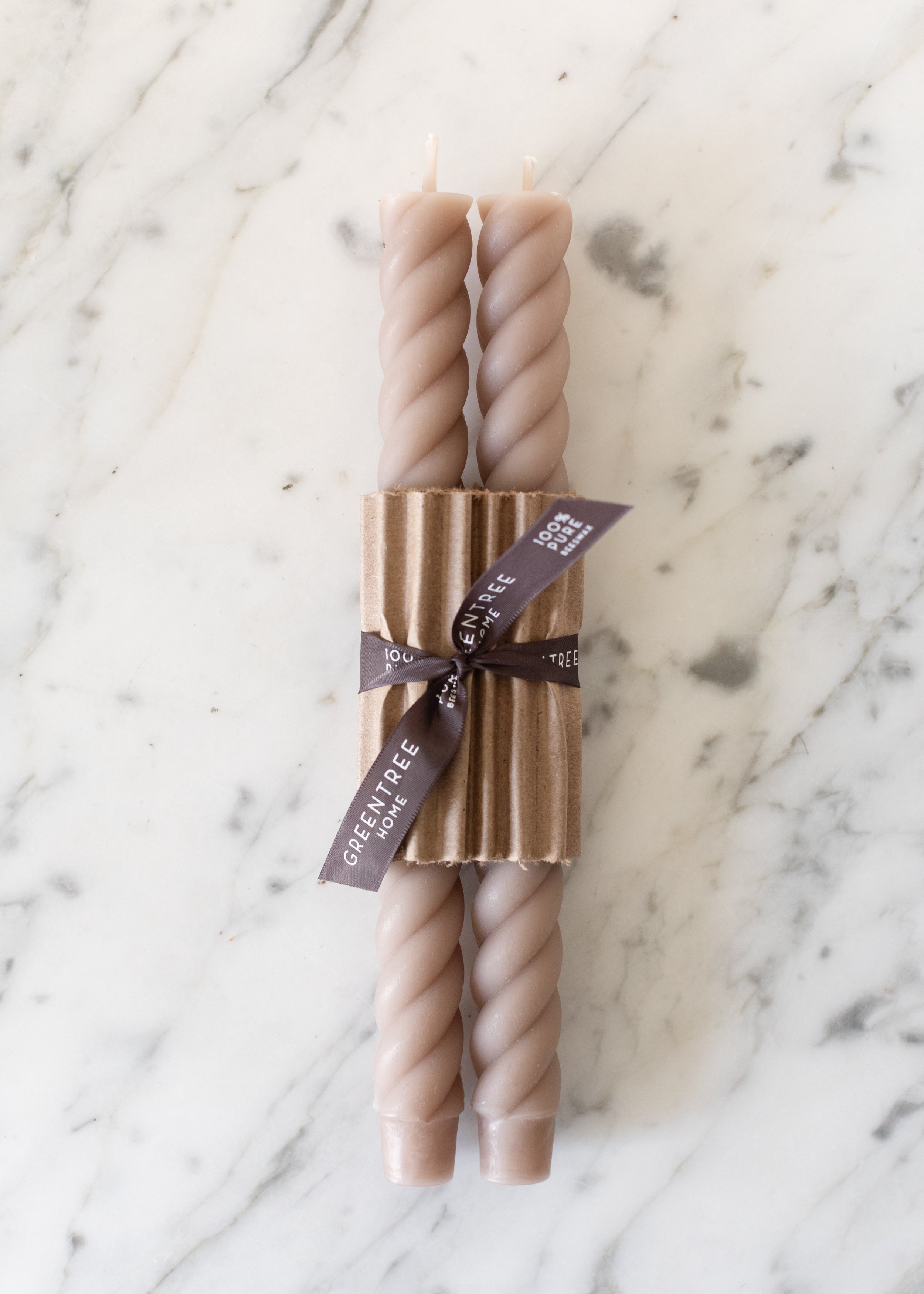 Rope Beeswax Tapers - Multiple Colors