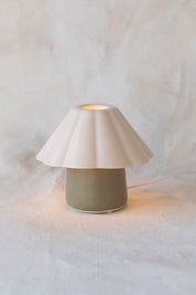Luna Lamp in Peach and Sage