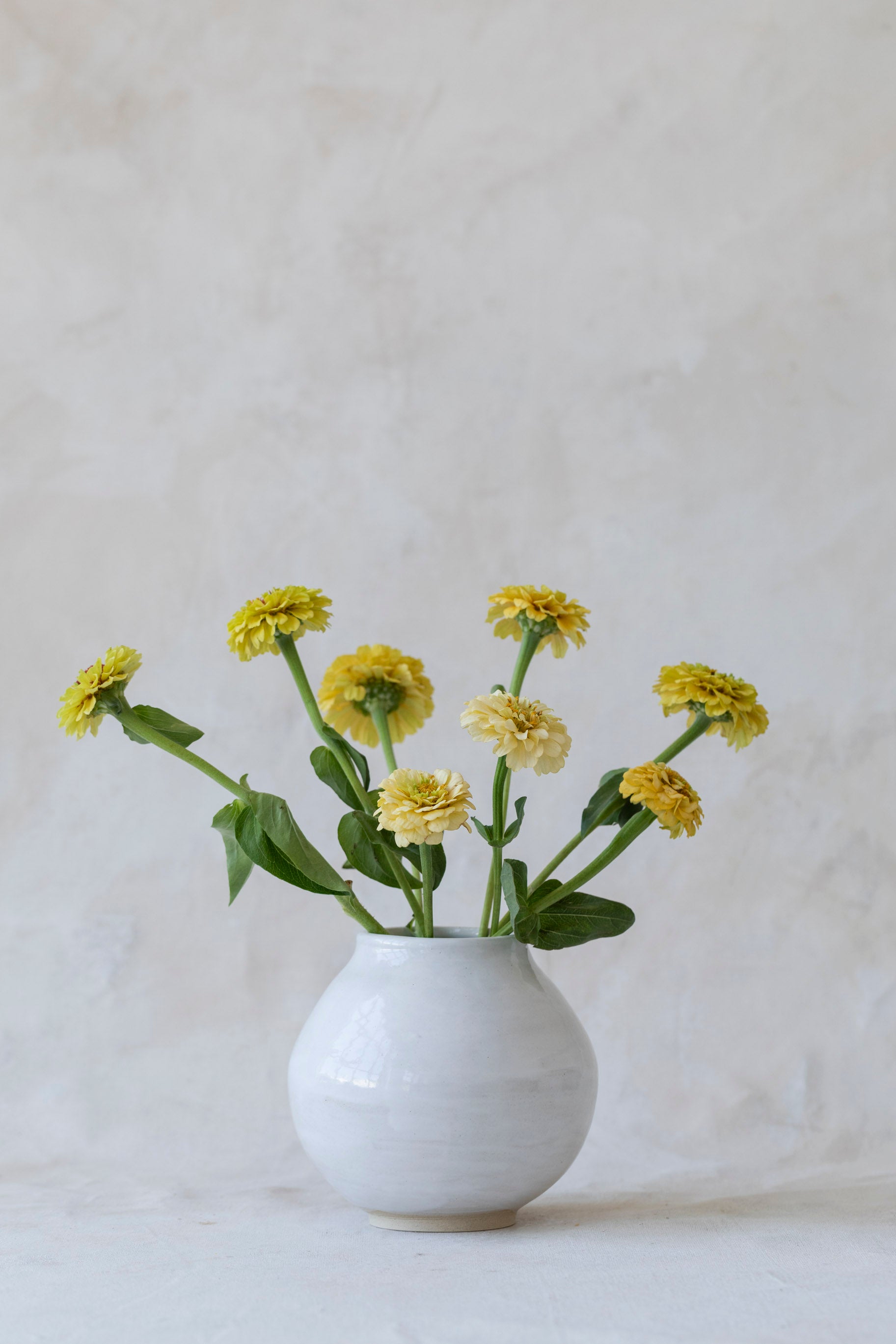 Small Glossy Moon Vase