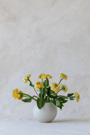 Small Oatmeal Moon Vase