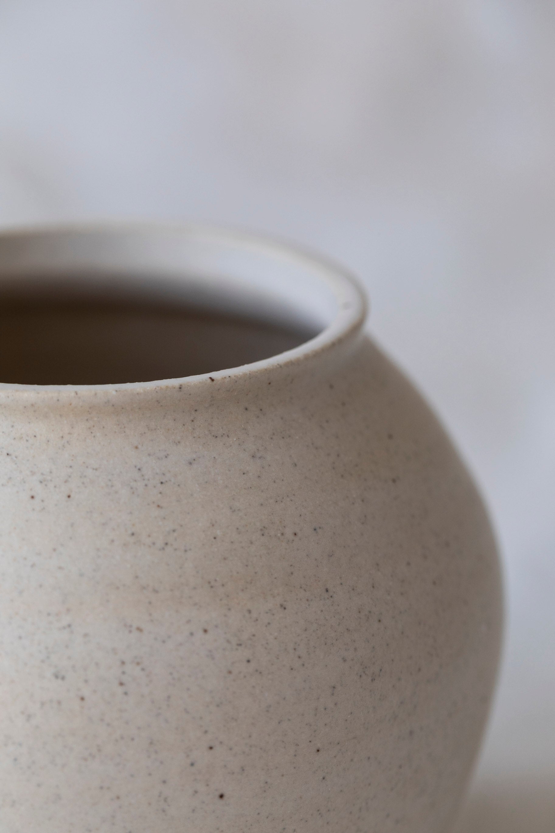 Small Speckled Moon Vase