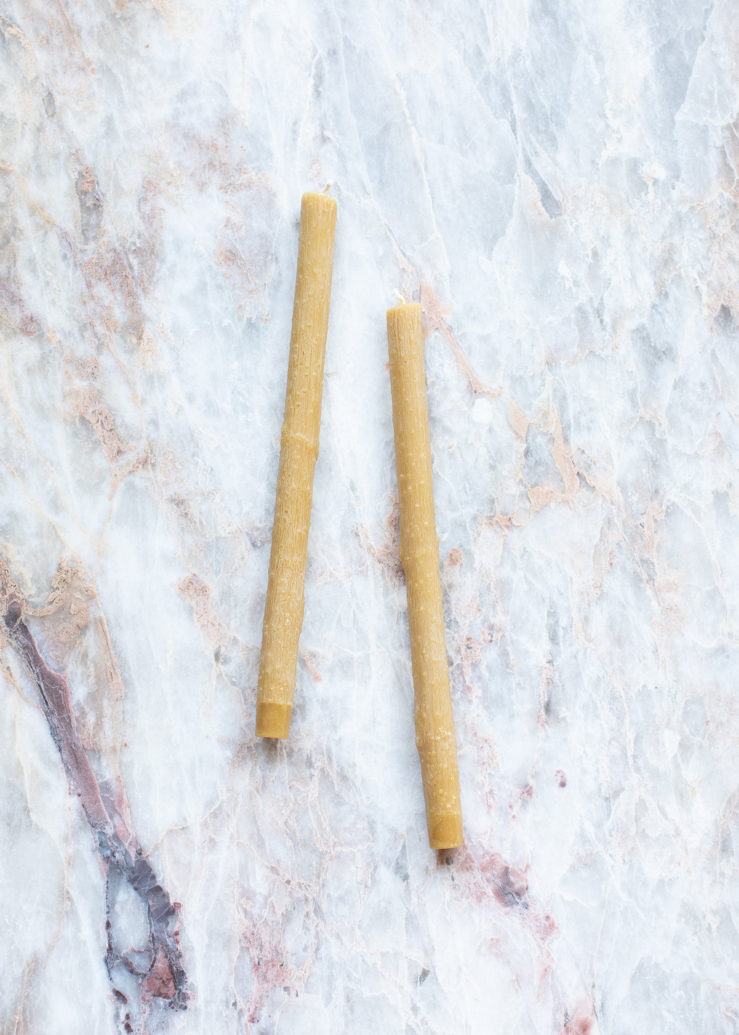 Twig Taper Beeswax Candles