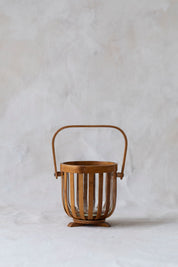 Vintage MCM Wood Ice Bucket