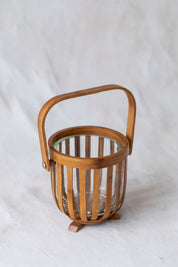 Vintage MCM Wood Ice Bucket