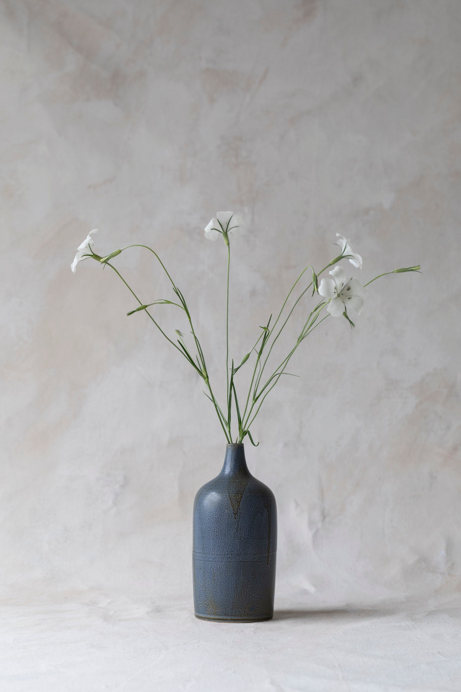 Vintage Blue Glazed Vase
