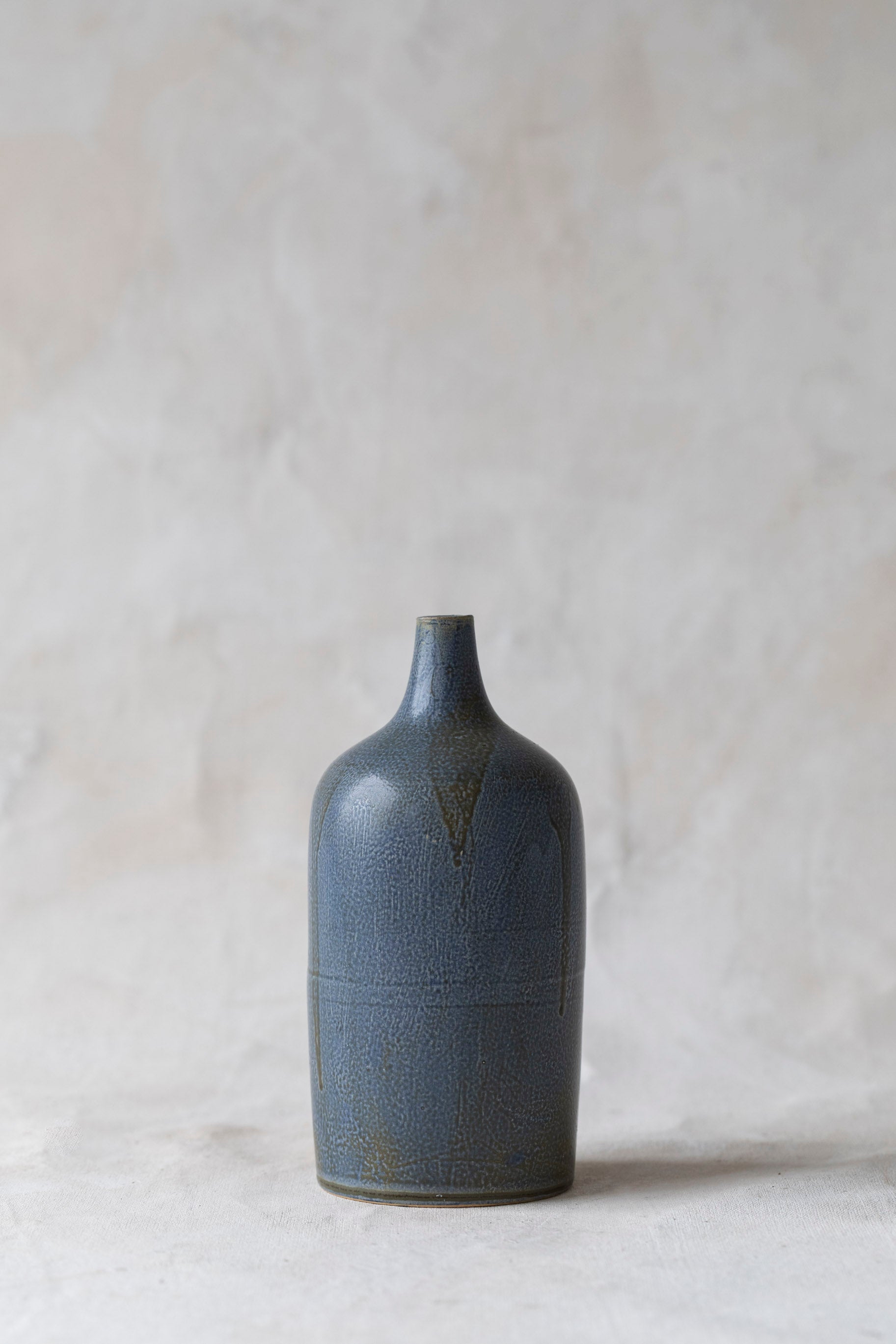 Vintage Blue Glazed Vase