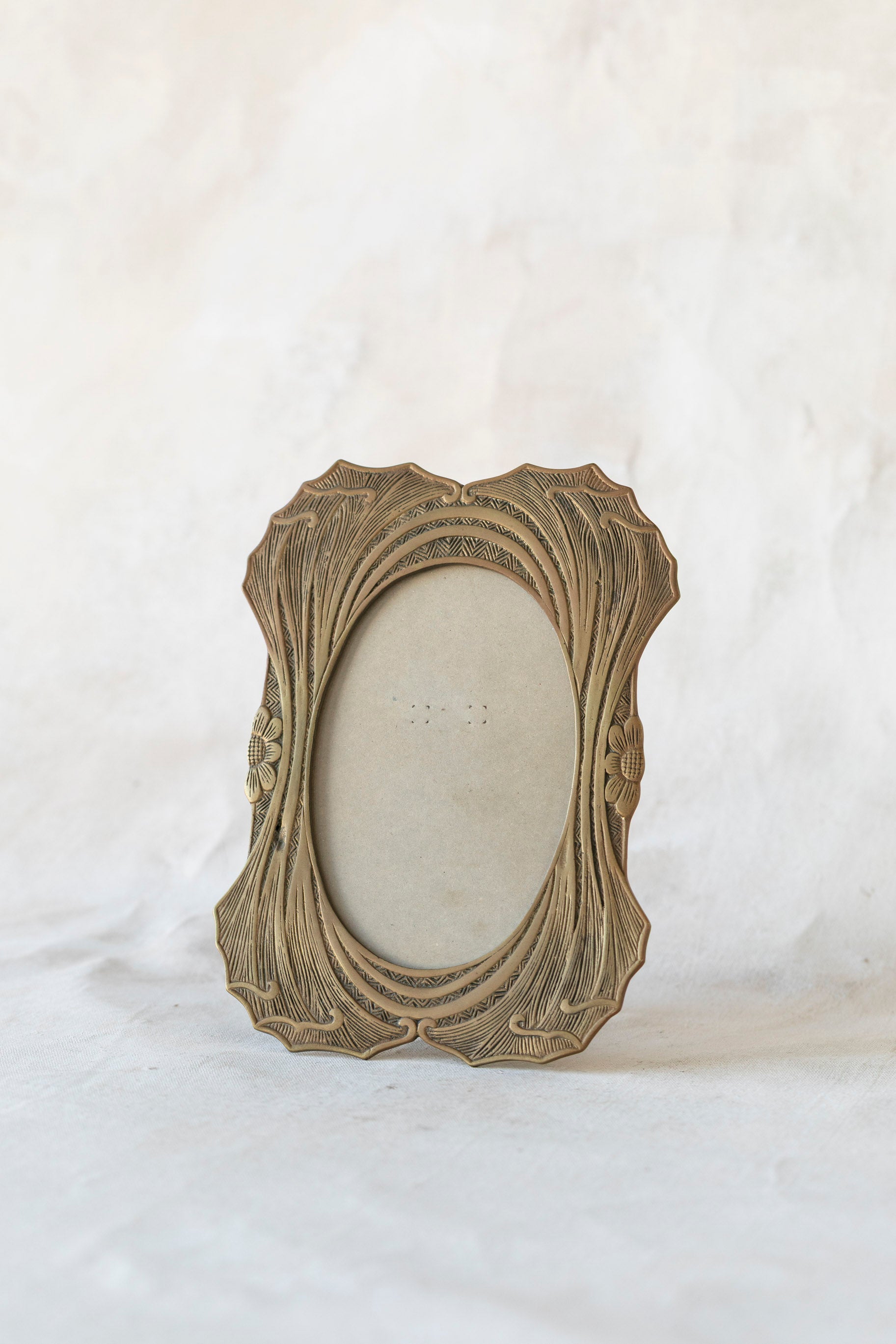 Vintage Brass Art Nouveau Frame