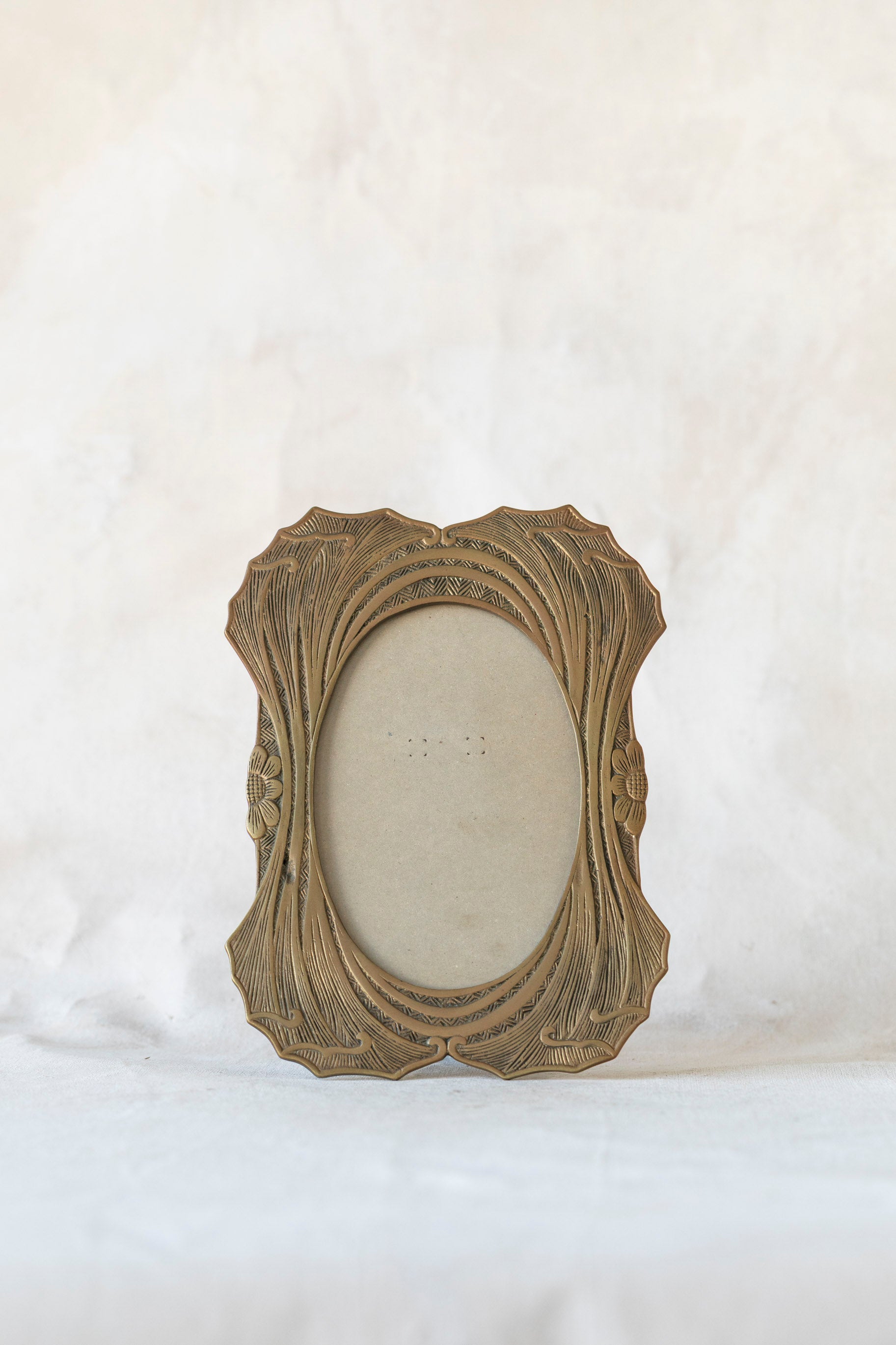 Vintage Brass Art Nouveau Frame