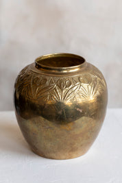 Vintage Brass Tulip Vase