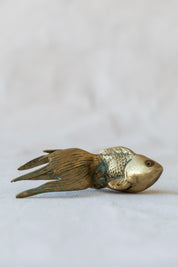 Vintage Brass Goldfish