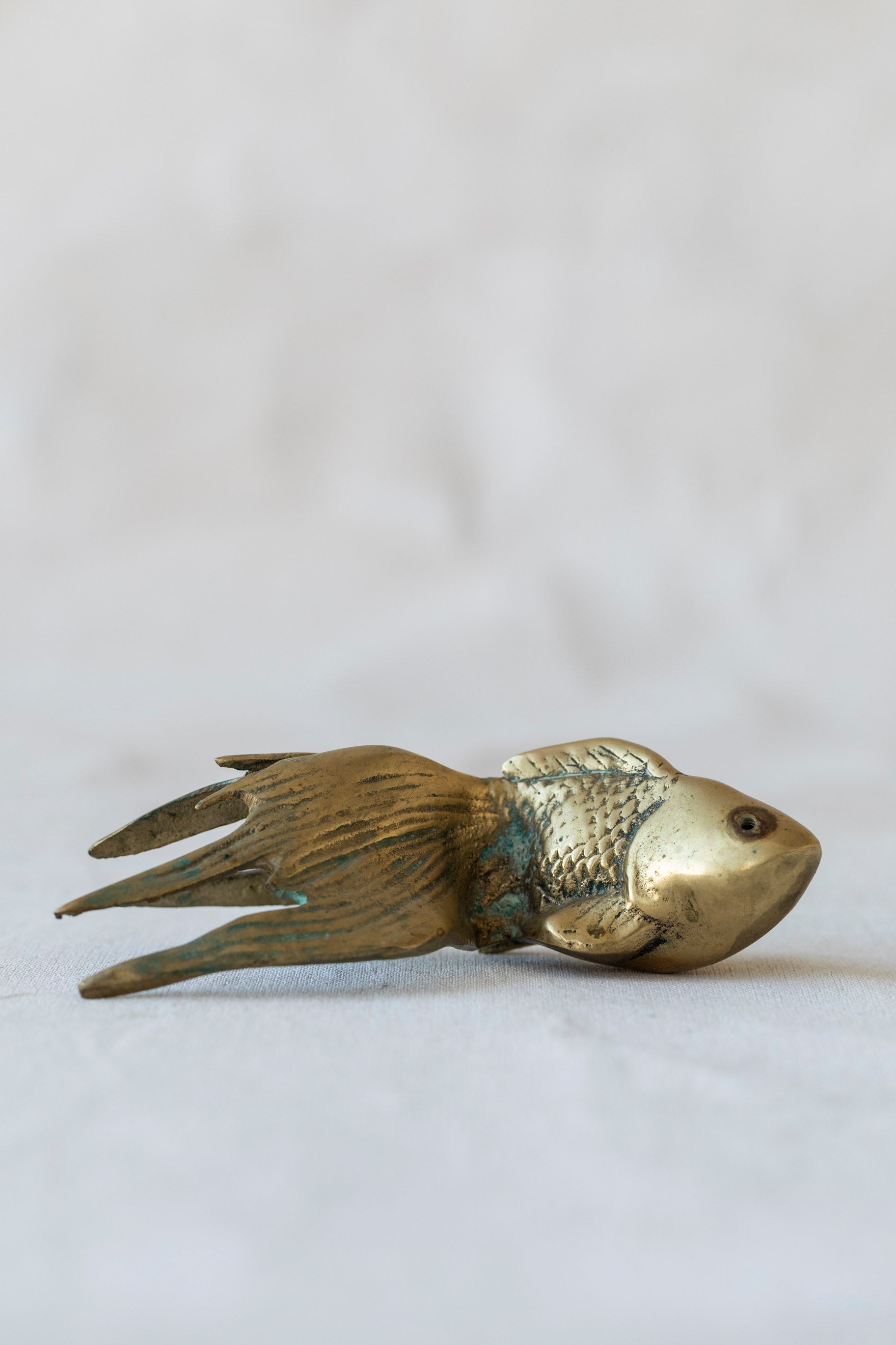 Vintage Brass Goldfish