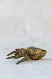 Vintage Brass Goldfish