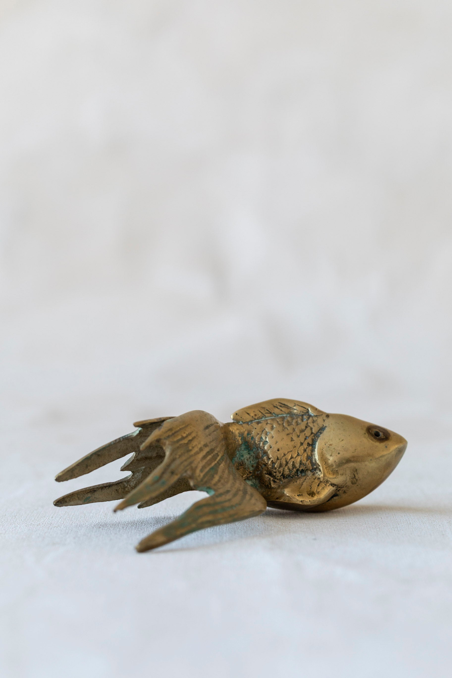 Vintage Brass Goldfish