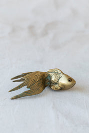 Vintage Brass Goldfish