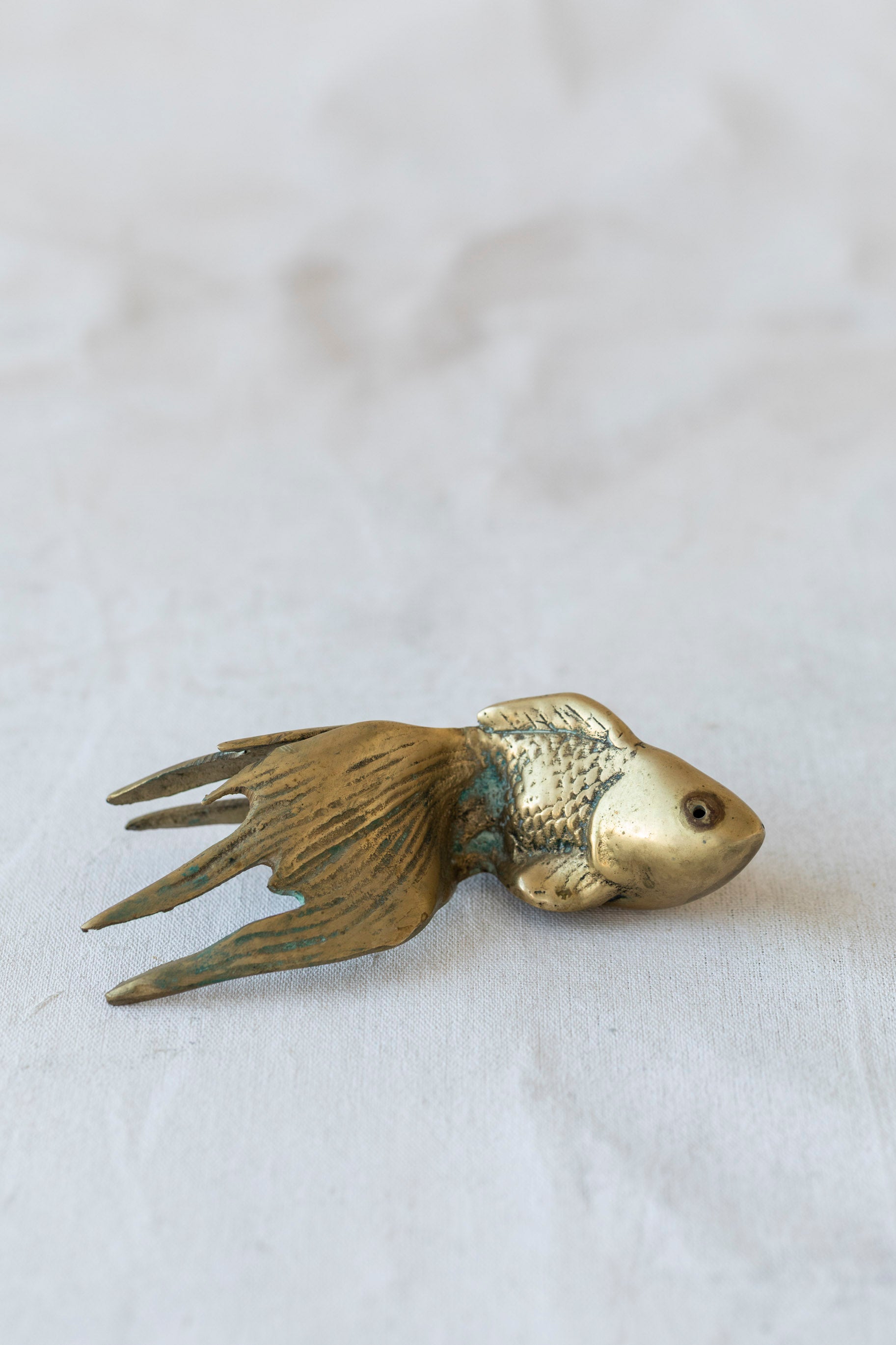 Vintage Brass Goldfish