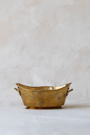 Vintage Hammered Brass Bucket